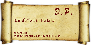 Darázsi Petra névjegykártya